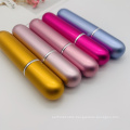 Customized 5Ml 10Ml  Colored Empty Cylinder Glass Perfume Pump Spray Bottle